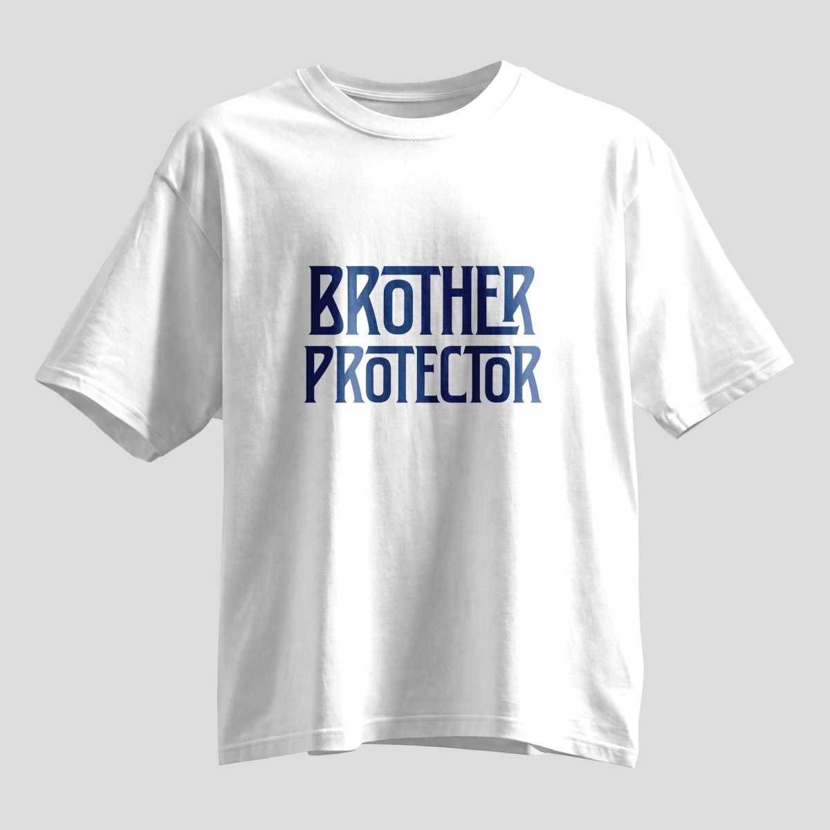 Brother Protector Oversized T-Shirt – Rakhi Gift Tee - selfie to print