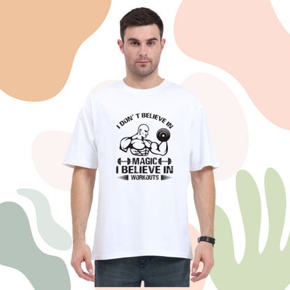 TEESPOT - Men’s Oversized Workout T-Shirt | 100% Cotton | 240 GSM