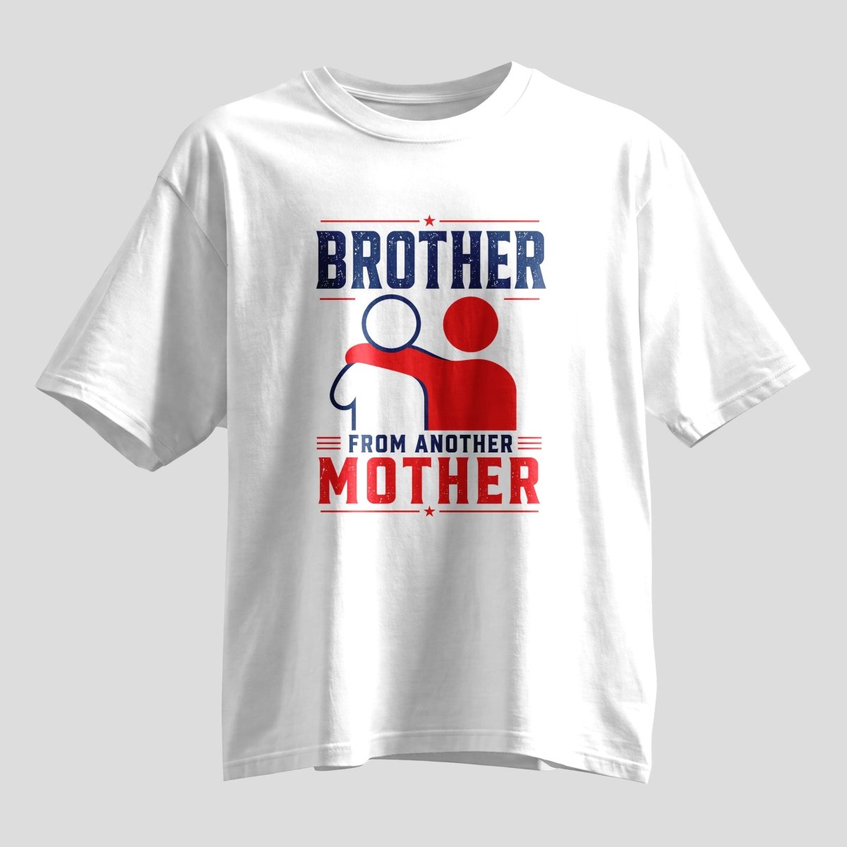 Brother From Another Mother Rakhi Oversized T-Shirt - selfie to print