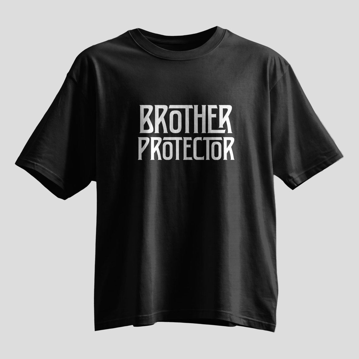Brother Protector Oversized T-Shirt – Rakhi Gift Tee - selfie to print