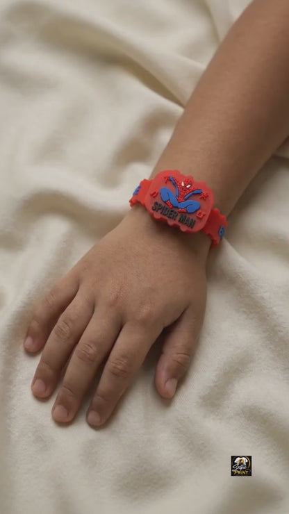 Spider-Man Superhero Silicone Rakhi Band for Kids with Cute Bro Text